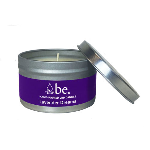 Lavender Dreams CBD Candle Tins | 550mg CBD - CBD For Calm and Rest