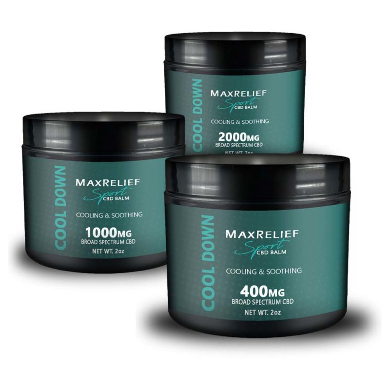 MaxRelief Sport CBD Balms Cool Down 400mg - 2000mg