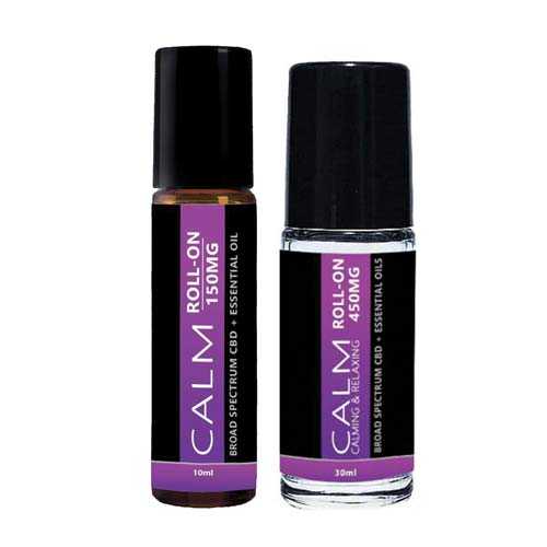 Calm CBD Infused Essential Oil Roll On for Stress | 10ml w/150mg & 30ml w/450mg | Calm CBD Roll On