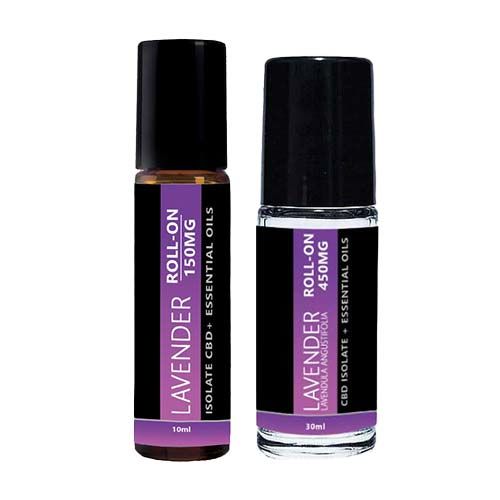 Lavender CBD Infused Essential Oil Roll On for Stress | 10ml w/150mg & 30ml w/450mg | Lavender CBD Roll On