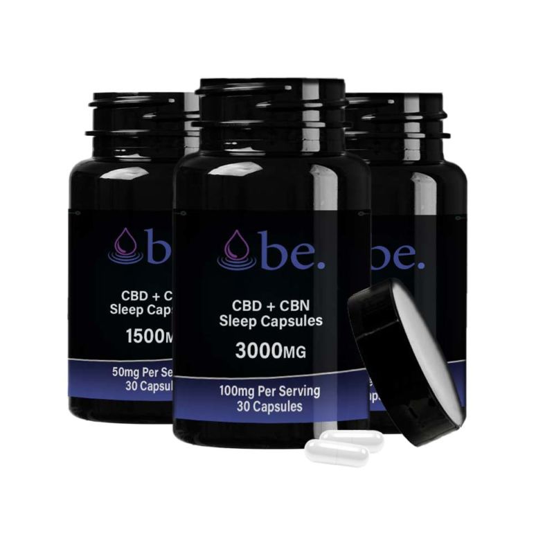 CBD + CBN Sleep Capsules 400mg, 600mg, 1500mg & 3000mg for Sleep.