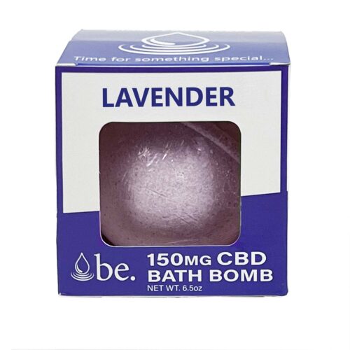 Lavender CBD Bath Bombs by Broad Essentials | 150mg Broad Spectrum CBD
