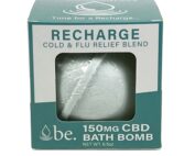 Recharge CBD Bath Bombs by Broad Essentials | 150mg Broad Spectrum CBD - for Energy, fatigue, brain fog and relieving cold and flu symptoms.