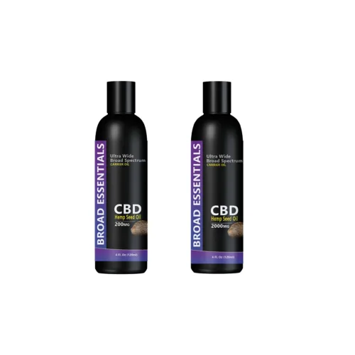 CBD Carrier Oils | CBD Hemp Seed Oil with 200mg - 2000mg Broad Spectrum CBD | CBD infused Hemp Seed Oil