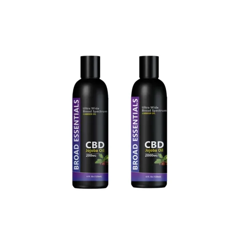 CBD Carrier Oils | CBD Jojoba Oil with 200mg - 2000mg Broad Spectrum CBD | CBD infused Jojoba Oil