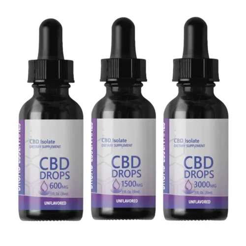 CBD Isolate Tinctures with 600mg, 1500mg, 3000mg or 6000mg | Broad Essentials