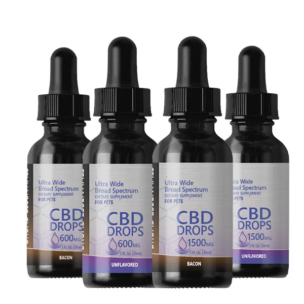 Broad Spectrum CBD Tinctures for Dogs and Cats | 600mg & 1500mg | Broad Essentials