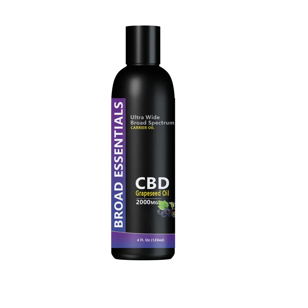CBD Carrier Oils | CBD Grape Seed Oil with 200mg Broad Spectrum CBD | CBD infused Grape Seed Oil