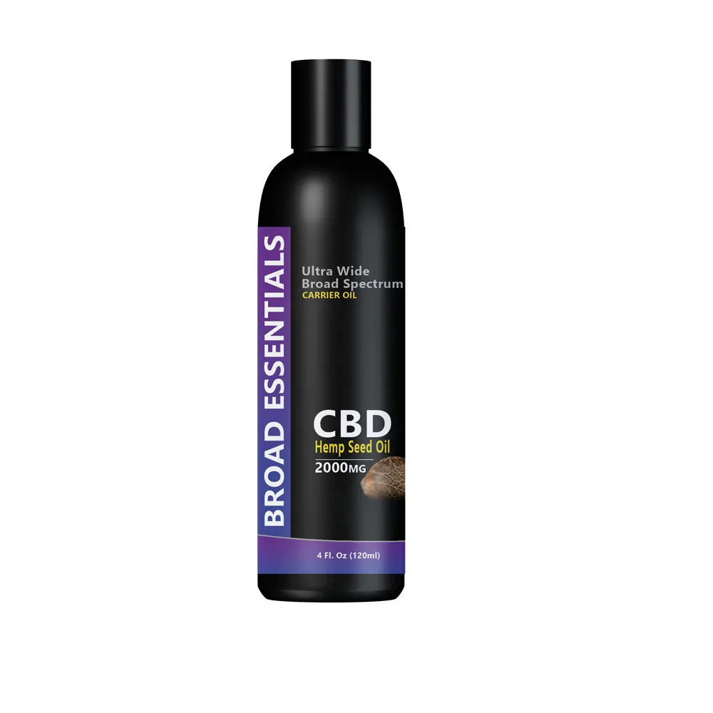 CBD Carrier Oils | CBD Hemp Seed Oil with 200mg Broad Spectrum CBD | CBD infused Hemp Seed Oil