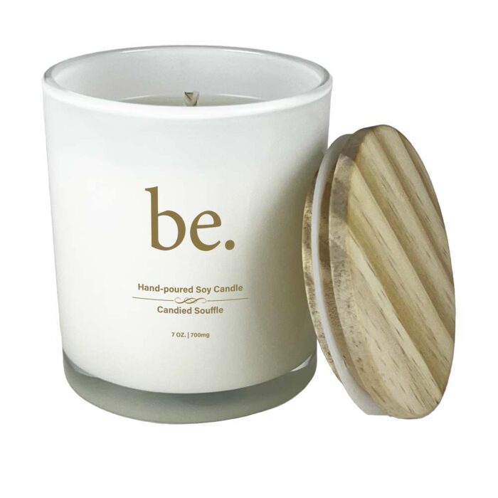 Candied Souffle CBD Candles | Candied Yams CBD Candle | Fall Scented CBD Candles | Autumn scented CBD Candles | Scented Soy Wax Candles infused with 700mg CBD.