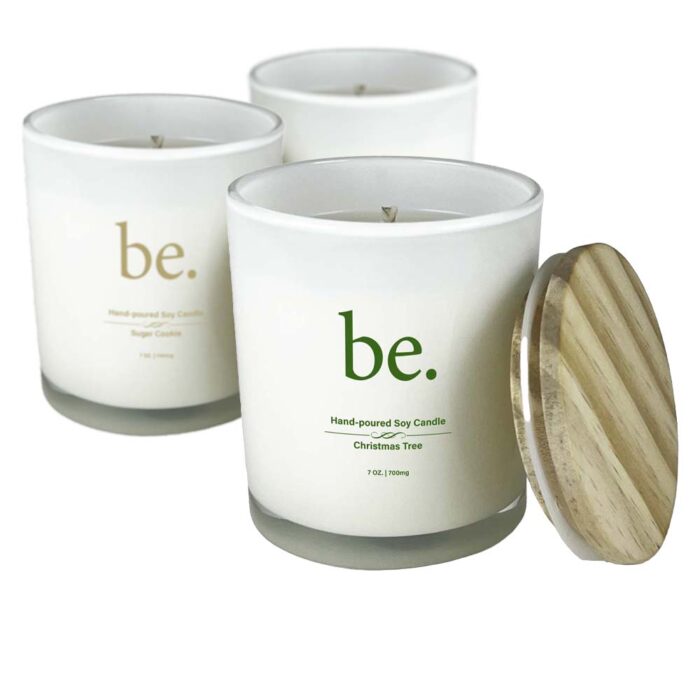 Holiday scented CBD Candles by Broad Essentials | 700mg