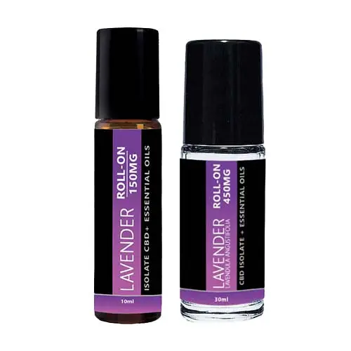 Lavender CBD Roll On (THC Free Isolate) | 10ml with 150mg or 30ml with 450mg | Broad Essentials