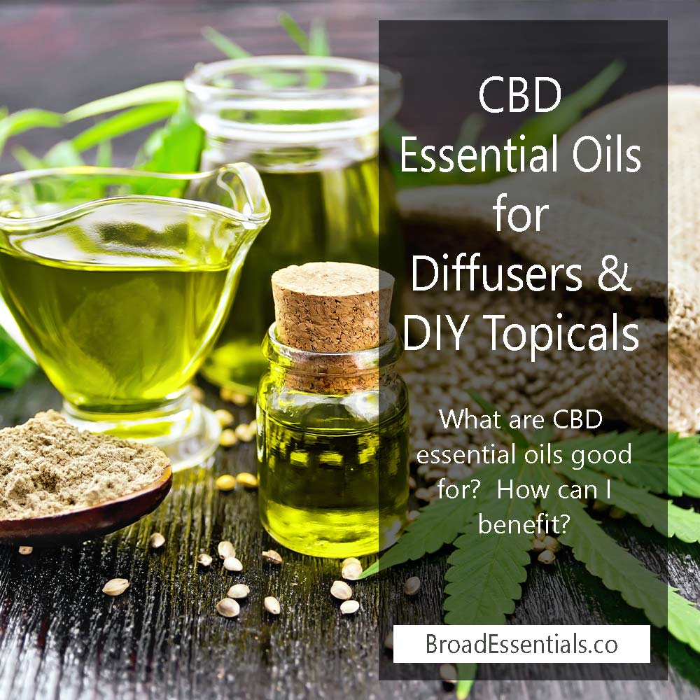 CBD Aromatherapy for diffusers and CBD Essential Oils