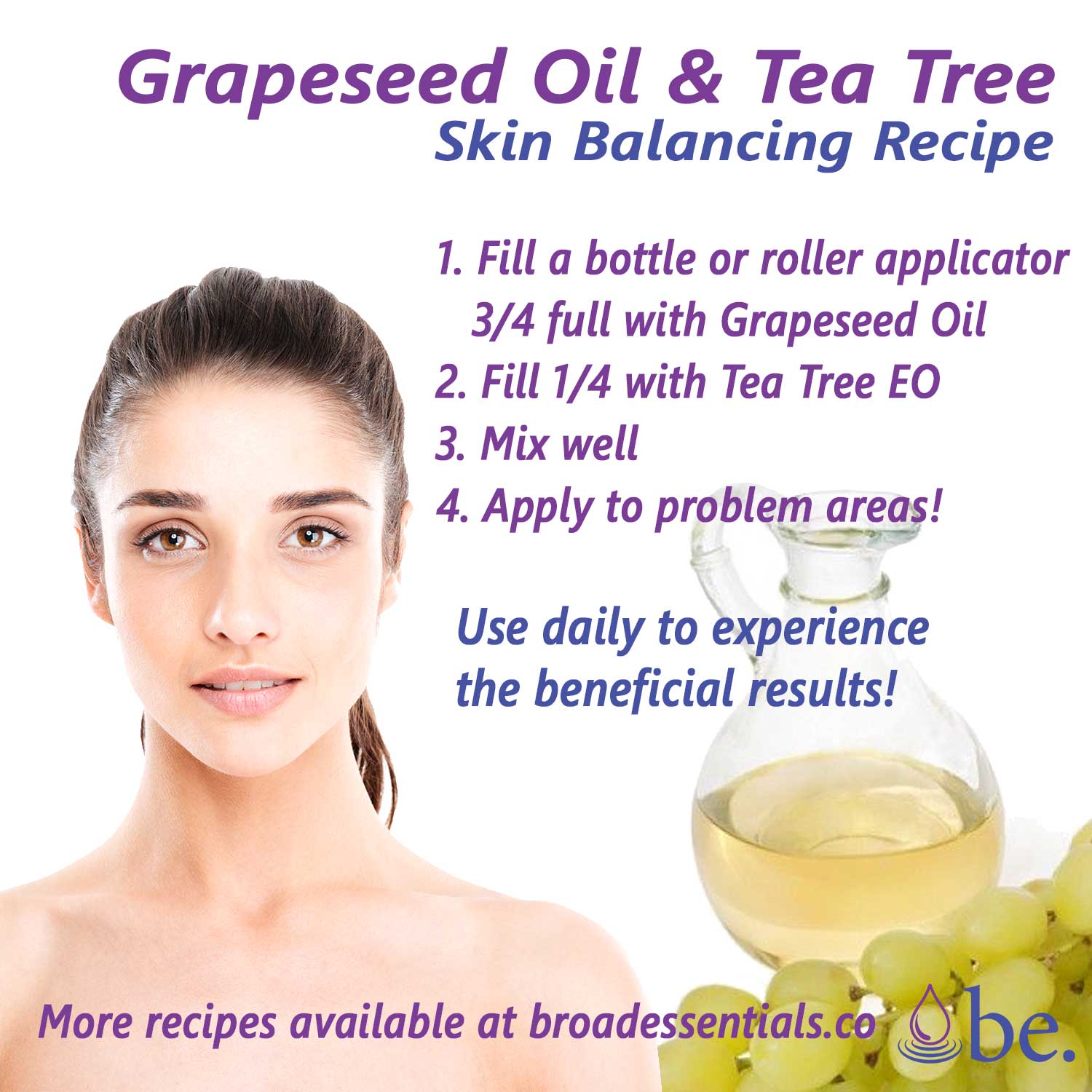 Grapeseed Oil & Tea Tree Skin Balancing Recipe