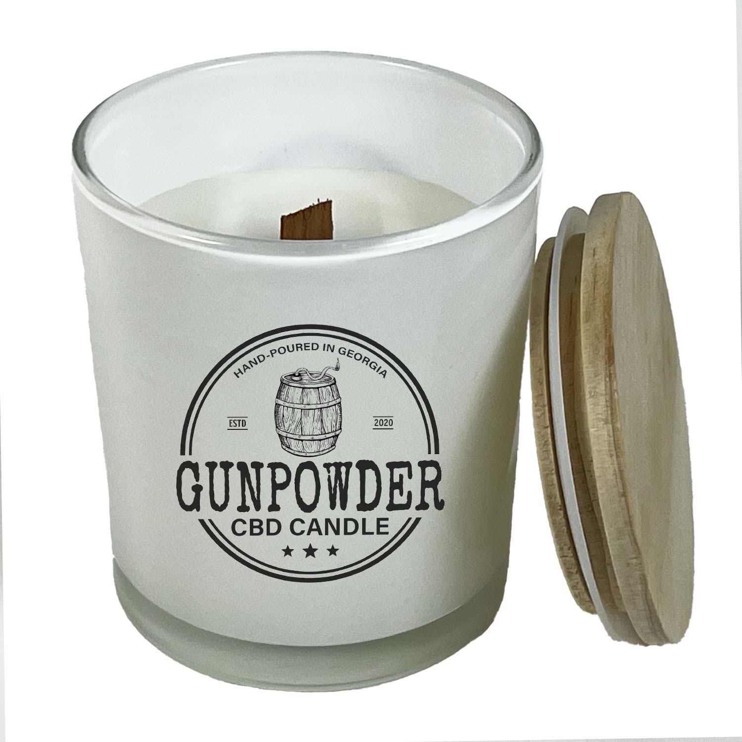 Gunpowder CBD Candles | 700mg - For stress and calm | Broad Essentials