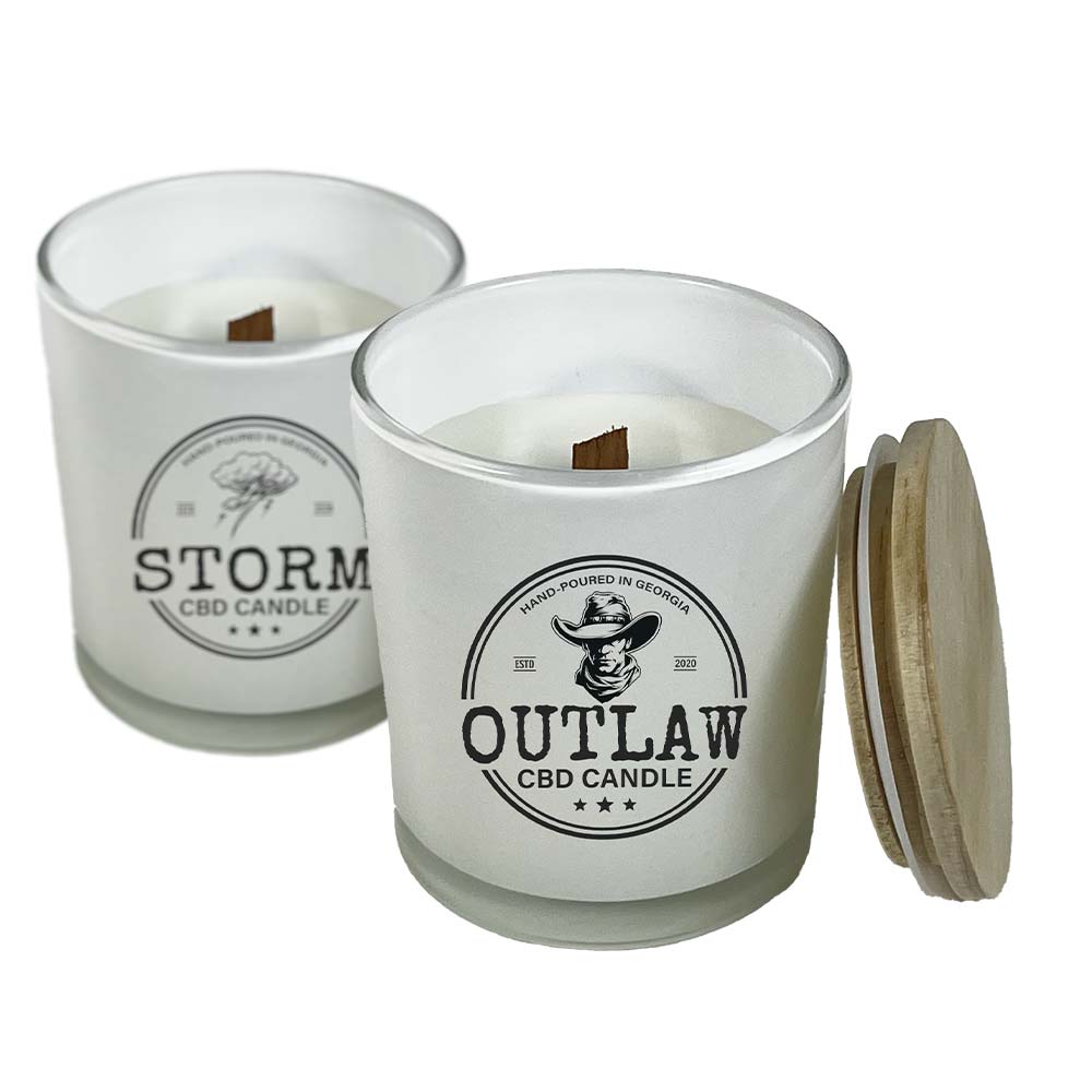 Outlaw CBD Candle Series for men | 700mg - For stress and calm | Broad Essentials