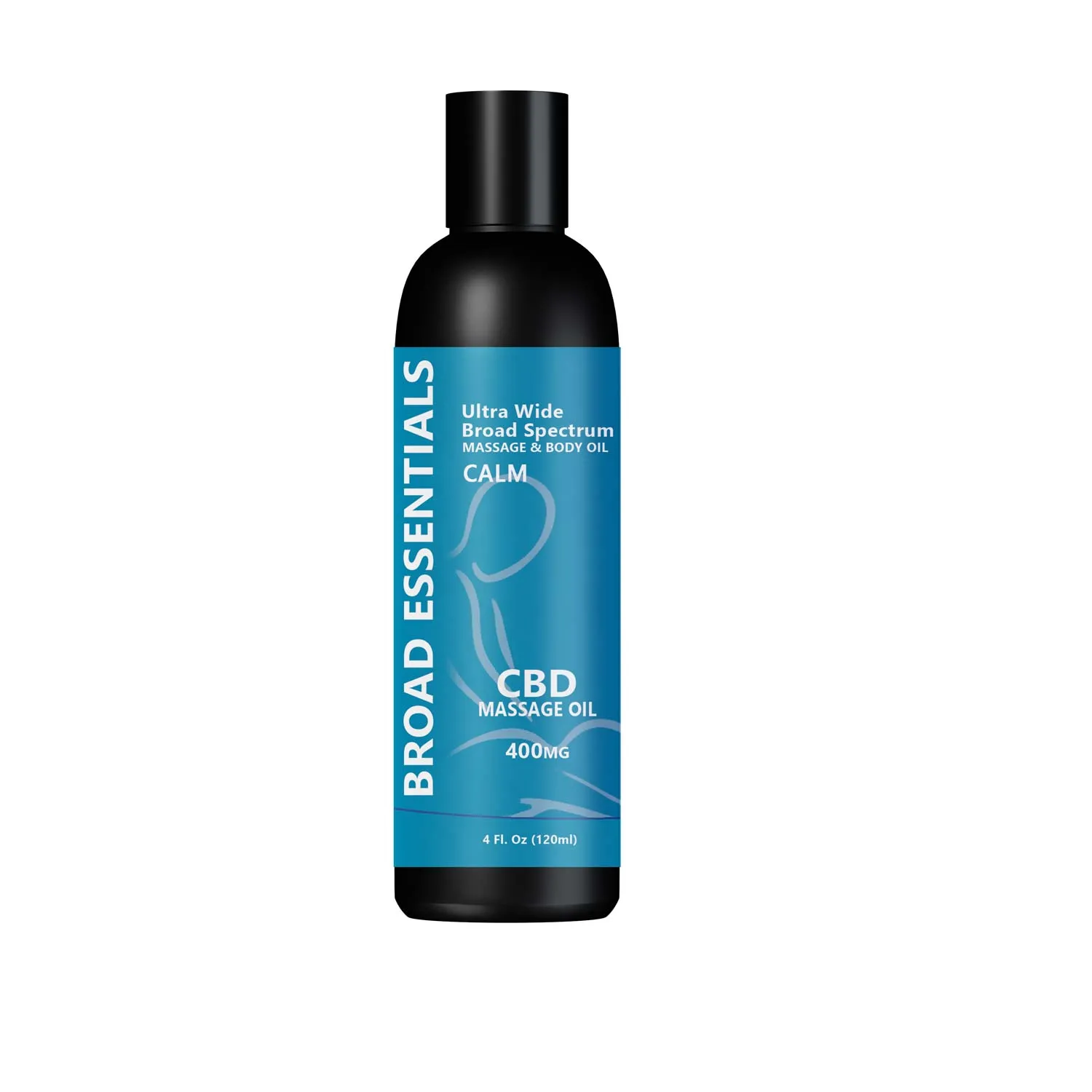 CBD Massage Oil Calm 400mg | CBD Massage and Body Oil Calm 400mg | Broad Essentials