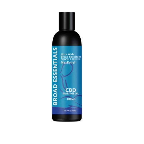 MaxRelief CBD Massage Oil by Broad Essentials | 400mg BSH