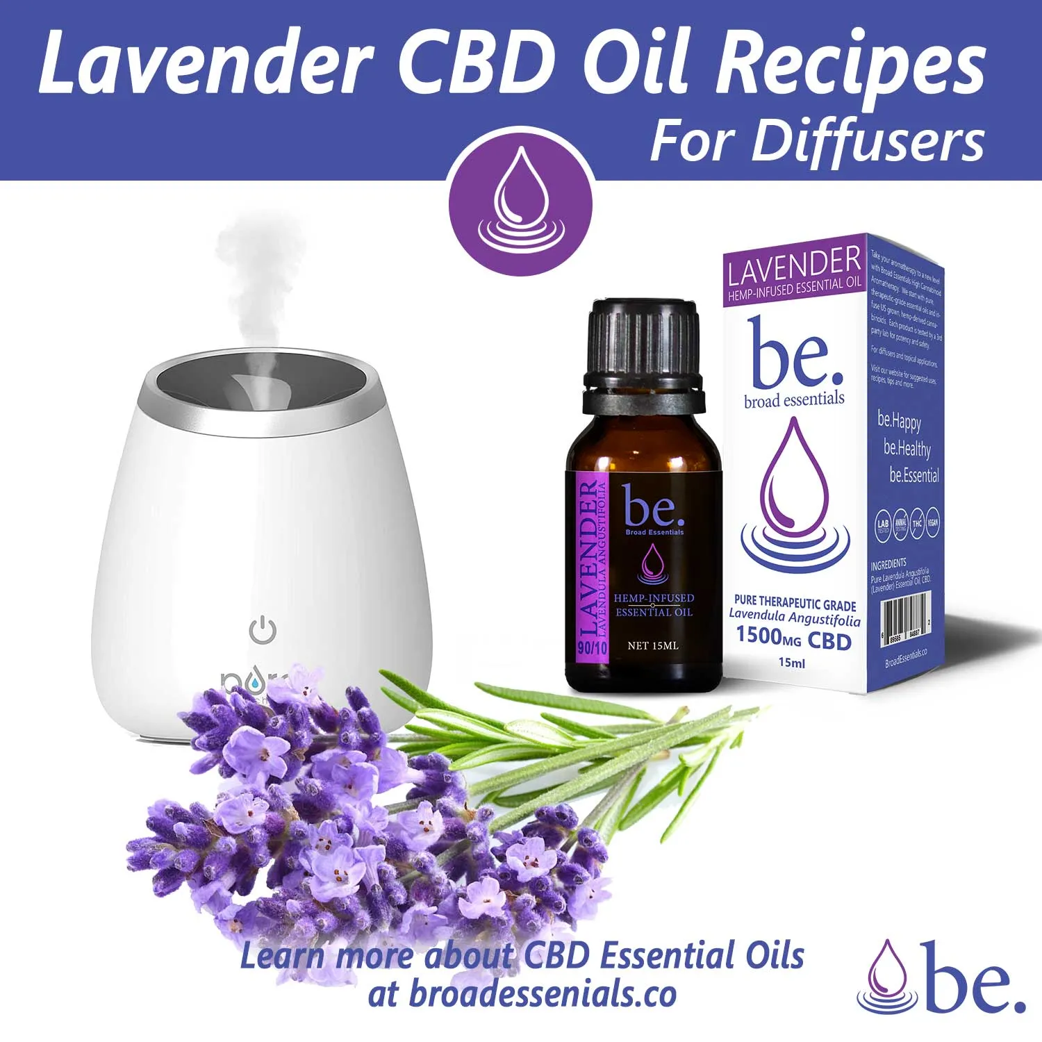 Lavender CBD oil Diffuser Recipes