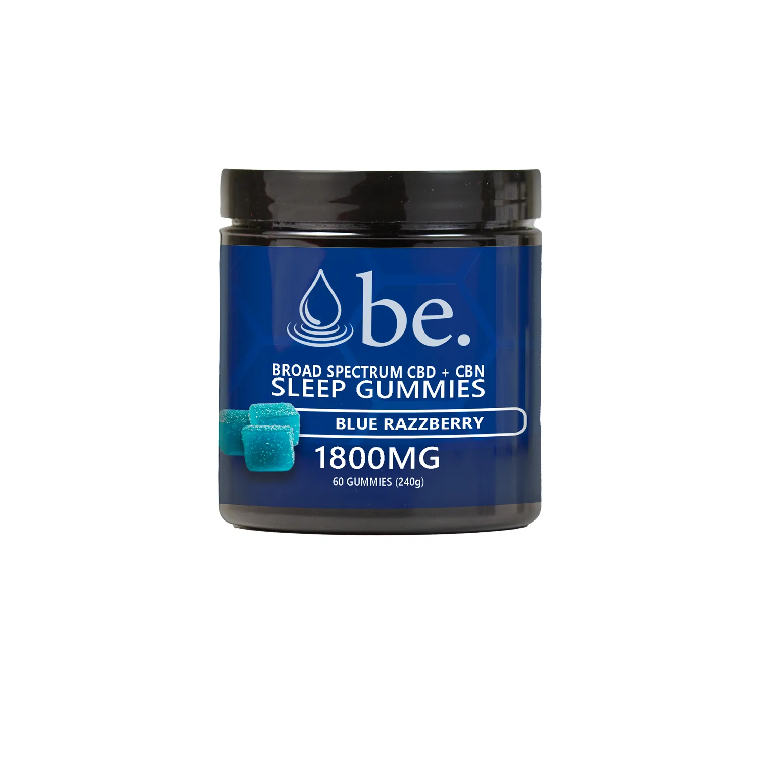 Broad Spectrum CBD + CBN Sleep Gummies - Blue Razzberry | 1800mg (60 x 30mg gummies) | Broad Essentials