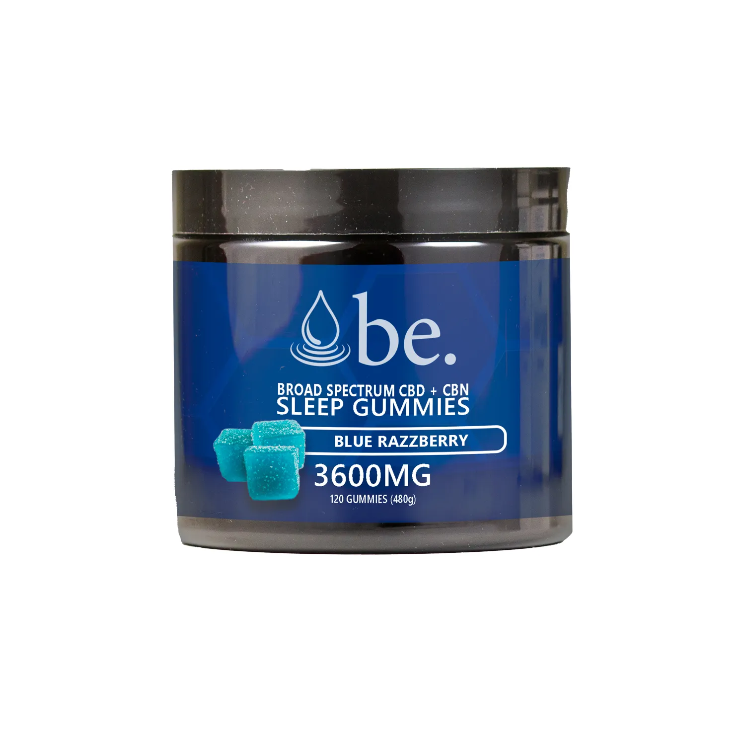 Broad Spectrum CBD + CBN Sleep Gummies - Blue Razzberry | 3600mg (120 x 30mg gummies) | Broad Essentials