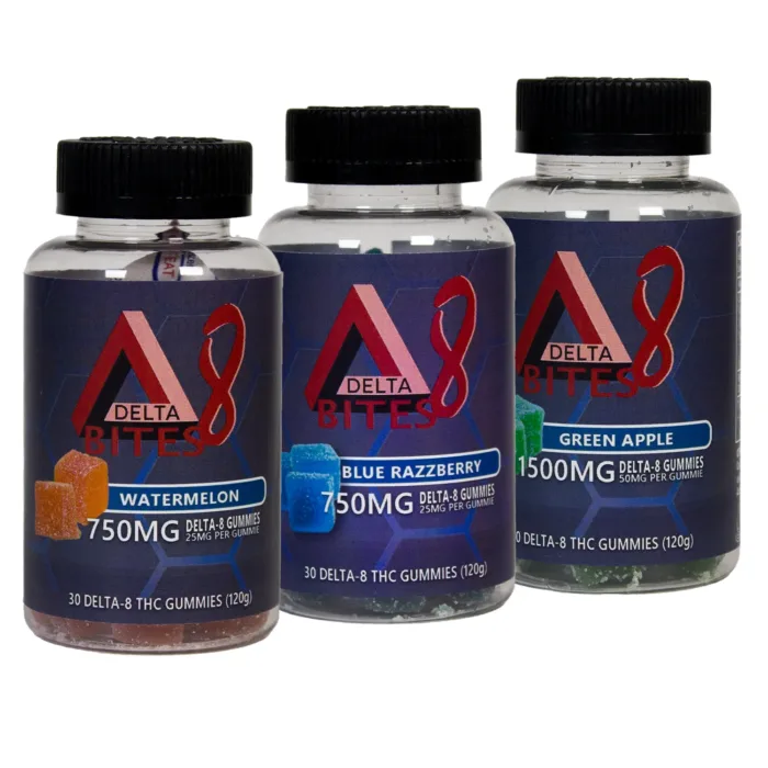 3 Bottles of Delta 8 Gummies