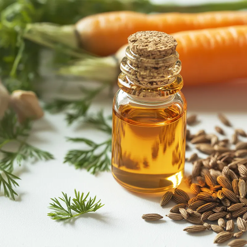 Carrots, Carrot seeds and carrot seed oil.