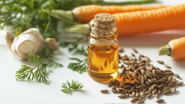 Carrots, Carrot seeds and carrot seed oil.